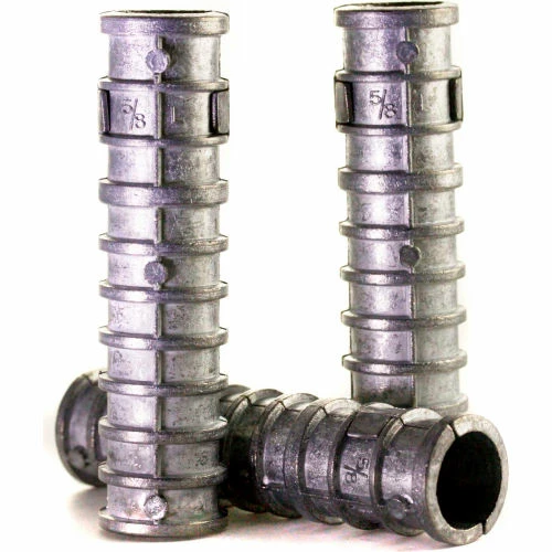 Lag Screw Shield - 3/8" x 2-1/2" - Long - Steel - Zinc - Pkg of 50 - Brighton-Best 274030 3 Lag Screw Shield - 3/8" x 2-1/2" - Long - Steel - Zinc - Pkg of 50 - Brighton-Best 274030