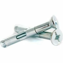 Brighton-Best Sleeve Anchor - 1/4" x 1-1/8" - Phillips/Slotted Flat Head - Steel - Zinc - Pkg of 100 - BBI 277003