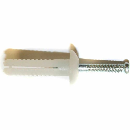 Nylon Nail Anchor - 1/4" x 1-1/2" - Mushroom Head - Plain Finish - Pkg of 100 - Brighton-Best R14003 3 Nylon Nail Anchor - 1/4" x 1-1/2" - Mushroom Head - Plain Finish - Pkg of 100 - Brighton-Best R14003