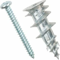 ITW E-Z Ancor 25225 - 1" Hollow Door and Drywall Anchor - Made In USA - Pkg of 25