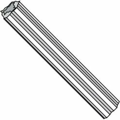 4-6X1 Fluted Plastic Anchor Ductile Plastic, Pkg of 1000