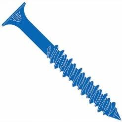 3/16X2 3/4 Phillips Flat Concrete Screw With Drill Bit Blue Perma Seal, Pkg of 100
