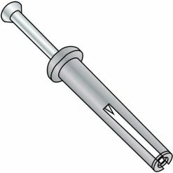 1/4X3/4 Mushroom Head Hammer Drive Anchor Zinc, Pkg of 100