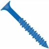 1/4X1 1/4 Phillips Flat Concrete Screw With Drill Bit Blue Perma Seal, Pkg of 100