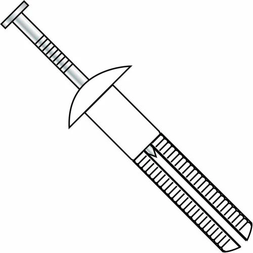 1/4X1 1/2 Mushroom Head Nail In Anchor Nylon, Pkg of 100 3 1/4X1 1/2 Mushroom Head Nail In Anchor Nylon, Pkg of 100