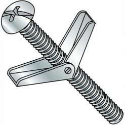 1/4X6 Combination Round Head Toggle Bolt Zinc, Pkg of 50