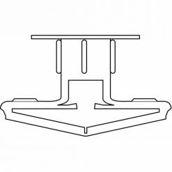 1/2 PLastic Toggle Polypropylene, Pkg of 100