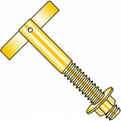 3/8x3 3/4 T Anchor Zinc Yellow, Pkg of 50