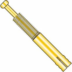 1/2x2 3/4 Expansion Pin Anchor Zinc Yellow, Pkg of 50