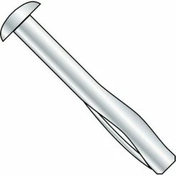 1/2x3 Round Head Split Drive Anchor Zinc, Pkg of 25