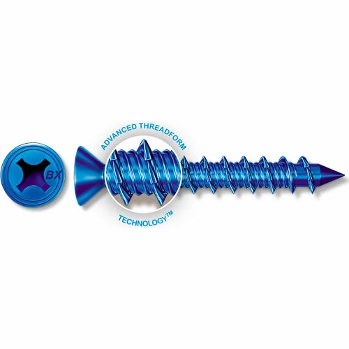 ITW Tapcon 24350 - 3/16" x 1-1/4" Concrete Anchor - Phillips Head - Made In USA - Pkg of 75 4 ITW Tapcon 24350 - 3/16" x 1-1/4" Concrete Anchor - Phillips Head - Made In USA - Pkg of 75 - Image 2